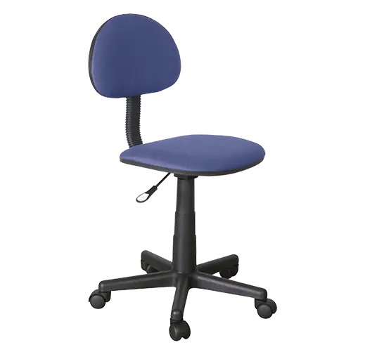 SILLA SECRETARIAL PEQUEÑA SIN BRAZOS COLOR AZUL