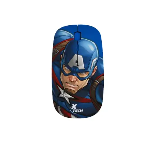[Unidad] Xtech  Marvel Capitan America  Wrreless mouse 1600d XTM-M340CA