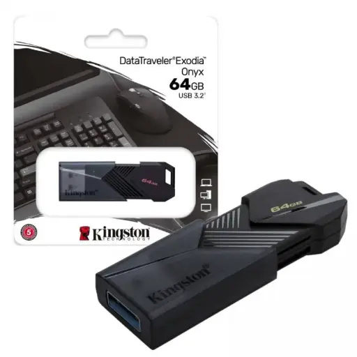 [Unidad] USB KINGSTON DATA TRAVELE EXODIA ONYX 64GB 