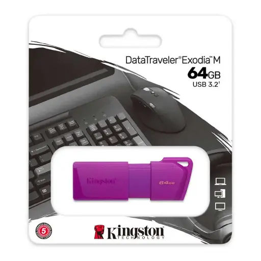 [Unidad] MEMORIA USB DE 64GB EXODIA M COLOR MORADO 