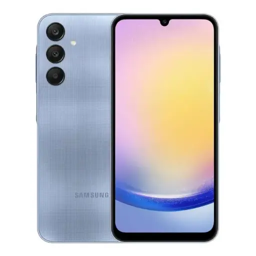 [Unidad] CELULAR SAMSUNG GALAXY AA25 5G, 128GB DE ALMACENAMIENTO, 6GB DE RAM, COLOR AZUL, CUBO INCLUIDO  