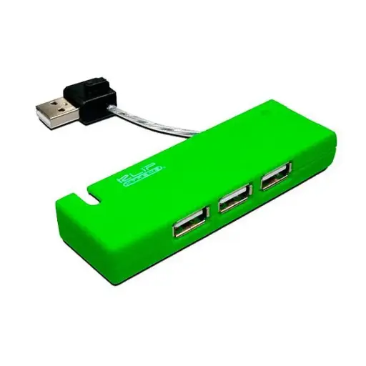 [Unidad] Klipxtreme universal 4-port USB 2.0 hub verde
